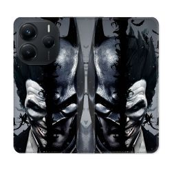 Housse Cuir Portefeuille Pour Xiaomi Redmi Note 14 5G Batman Joker