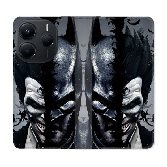 Housse Cuir Portefeuille Pour Xiaomi Redmi Note 14 5G Batman Joker