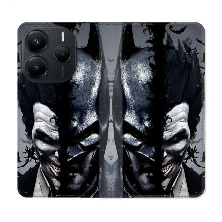 Housse Cuir Portefeuille Pour Xiaomi Redmi Note 14 5G Batman Joker