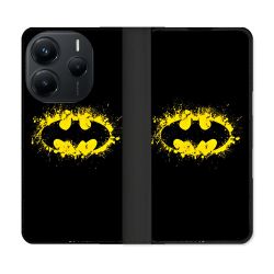 Housse Cuir Portefeuille Pour Xiaomi Redmi Note 14 5G Batman Logo
