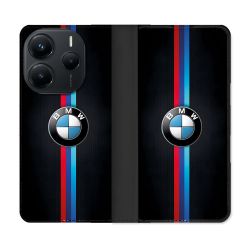 Housse Cuir Portefeuille Pour Xiaomi Redmi Note 14 5G BMW Logo