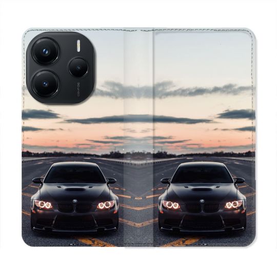 Housse Cuir Portefeuille Pour Xiaomi Redmi Note 14 5G BMW Serie