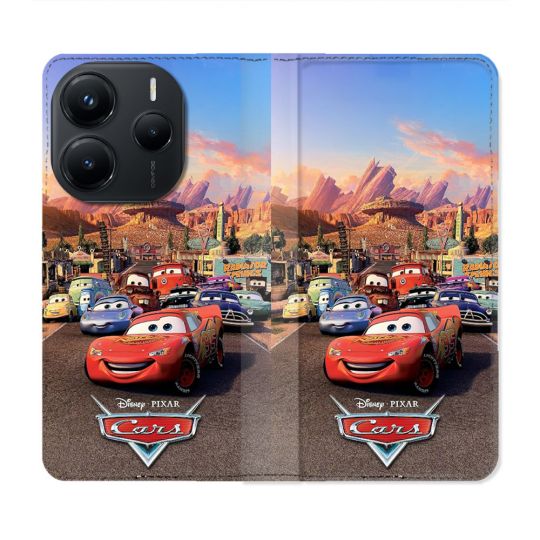 Housse Cuir Portefeuille Pour Xiaomi Redmi Note 14 5G Cars Affiche