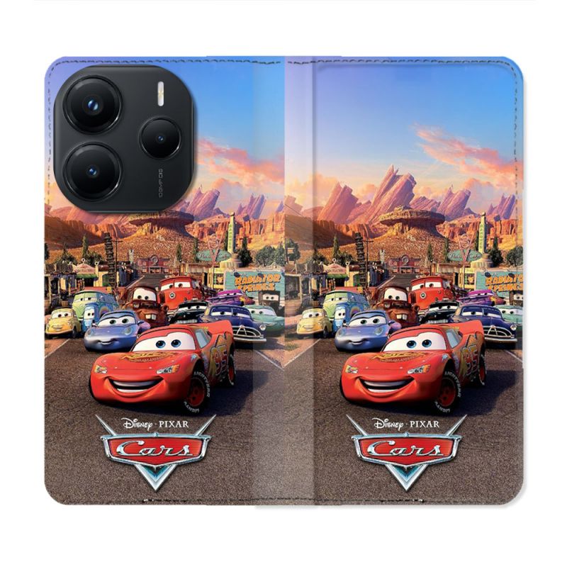 Housse Cuir Portefeuille Pour Xiaomi Redmi Note 14 5G Cars Affiche