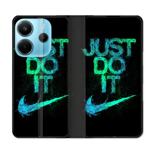 Housse Cuir Portefeuille Pour Xiaomi Redmi Note 14 4G Nike Just Do It