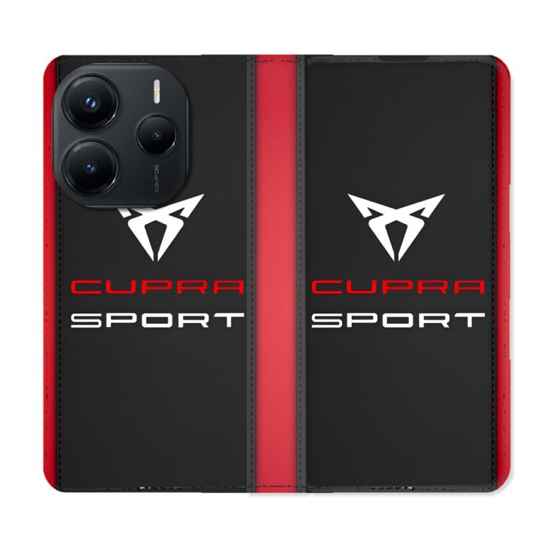 Housse Cuir Portefeuille Pour Xiaomi Redmi Note 14 5G Cupra