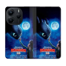 Housse Cuir Portefeuille Pour Xiaomi Redmi Note 14 5G Dragons Affiche