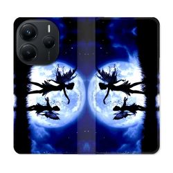 Housse Cuir Portefeuille Pour Xiaomi Redmi Note 14 5G Fantastique Fee Lune