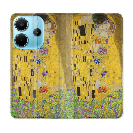 Housse Cuir Portefeuille Pour Xiaomi Redmi Note 14 4G Peinture Le Baiser