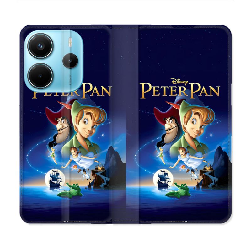 Housse Cuir Portefeuille Pour Xiaomi Redmi Note 14 4G Peter Pan Affiche