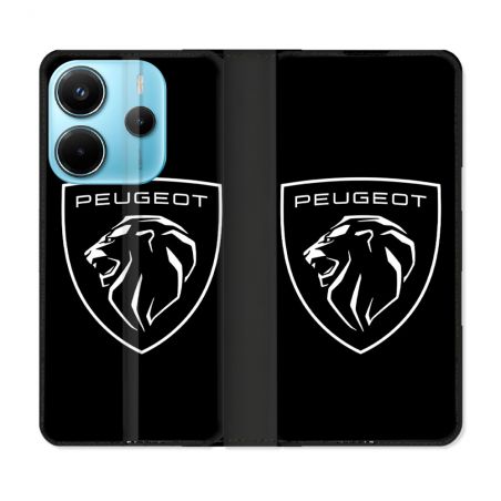 Housse Cuir Portefeuille Pour Xiaomi Redmi Note 14 4G Peugeot