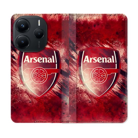 Housse Cuir Portefeuille Pour Xiaomi Redmi Note 14 5G Foot Arsenal