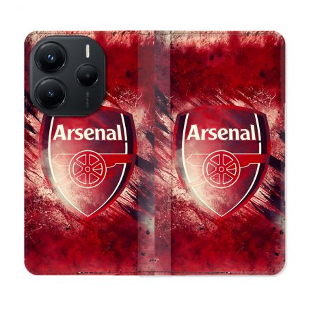 Housse Cuir Portefeuille Pour Xiaomi Redmi Note 14 5G Foot Arsenal
