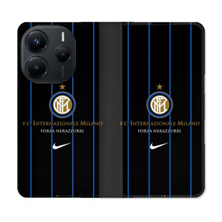 Housse Cuir Portefeuille Pour Xiaomi Redmi Note 14 5G Foot Inter Milan