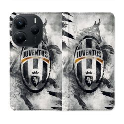 Housse Cuir Portefeuille Pour Xiaomi Redmi Note 14 5G Foot Juventus Turin