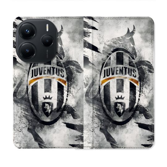 Housse Cuir Portefeuille Pour Xiaomi Redmi Note 14 5G Foot Juventus Turin