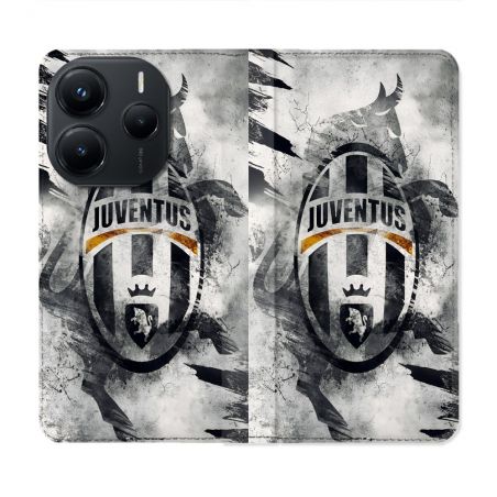 Housse Cuir Portefeuille Pour Xiaomi Redmi Note 14 5G Foot Juventus Turin