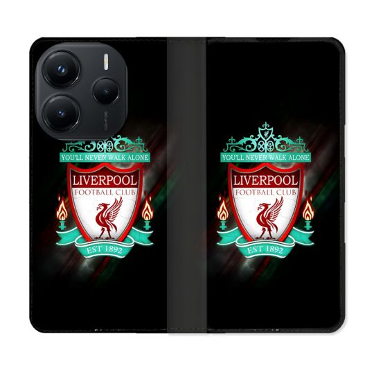 Housse Cuir Portefeuille Pour Xiaomi Redmi Note 14 5G Foot Liverpool