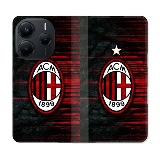 Housse Cuir Portefeuille Pour Xiaomi Redmi Note 14 5G Foot Milan AC