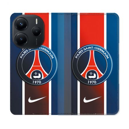 Housse Cuir Portefeuille Pour Xiaomi Redmi Note 14 5G Foot PSG 1970