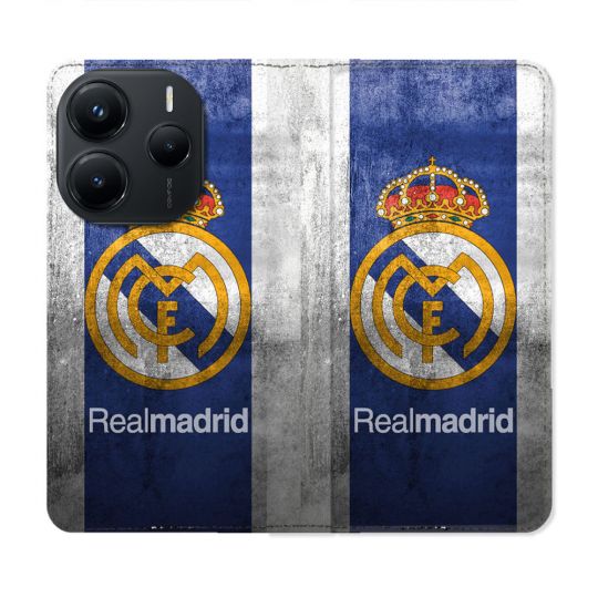 Housse Cuir Portefeuille Pour Xiaomi Redmi Note 14 5G Foot Real Madrid