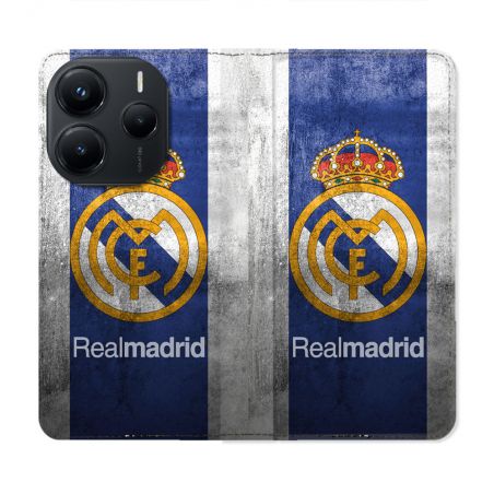 Housse Cuir Portefeuille Pour Xiaomi Redmi Note 14 5G Foot Real Madrid