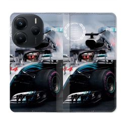 Housse Cuir Portefeuille Pour Xiaomi Redmi Note 14 5G Formule 1 F1 Mercedes Petronas