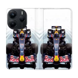 Housse Cuir Portefeuille Pour Xiaomi Redmi Note 14 5G Formule 1 F1 Red Bull
