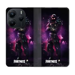 Housse Cuir Portefeuille Pour Xiaomi Redmi Note 14 5G Fortnite Raven