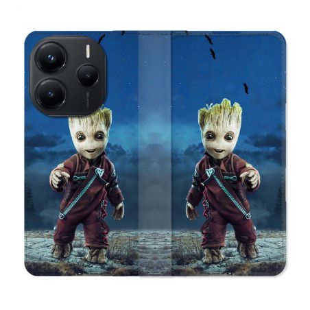 Housse Cuir Portefeuille Pour Xiaomi Redmi Note 14 5G Groot Bleu