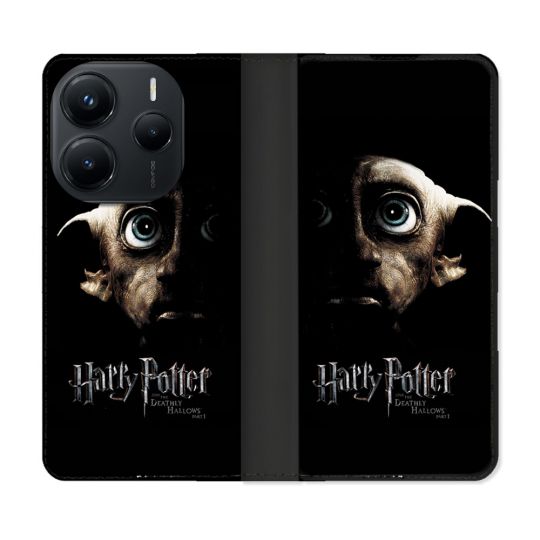 Housse Cuir Portefeuille Pour Xiaomi Redmi Note 14 5G Harry Potter Hollows Dobby