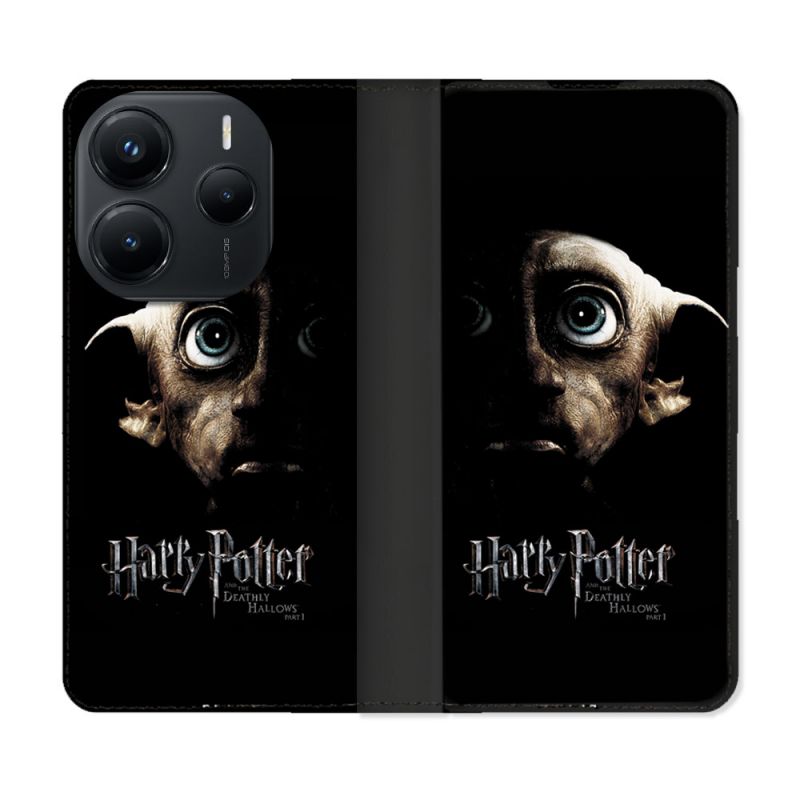 Housse Cuir Portefeuille Pour Xiaomi Redmi Note 14 5G Harry Potter Hollows Dobby