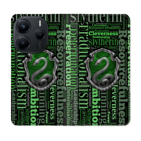 Housse Cuir Portefeuille Pour Xiaomi Redmi Note 14 5G Harry Potter Serpentar