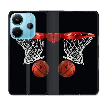 Housse Cuir Portefeuille Pour Xiaomi Redmi Note 14 4G Sport Basket Panier