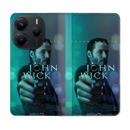 Housse Cuir Portefeuille Pour Xiaomi Redmi Note 14 5G John Wick