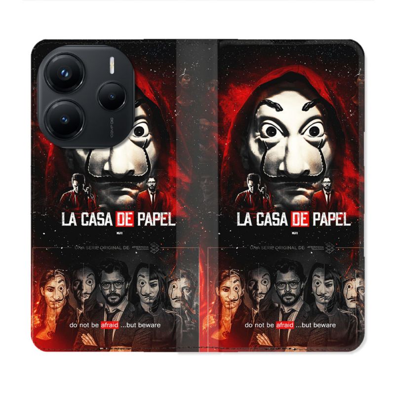 Housse Cuir Portefeuille Pour Xiaomi Redmi Note 14 5G La Casa De Papel