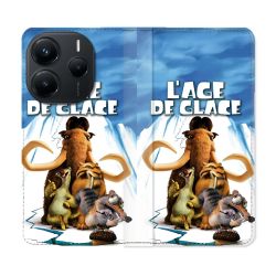 Housse Cuir Portefeuille Pour Xiaomi Redmi Note 14 5G L'âge de Glace Affiche