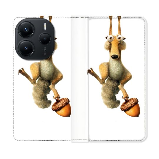 Housse Cuir Portefeuille Pour Xiaomi Redmi Note 14 5G L'âge de Glace Scratch Suspendu