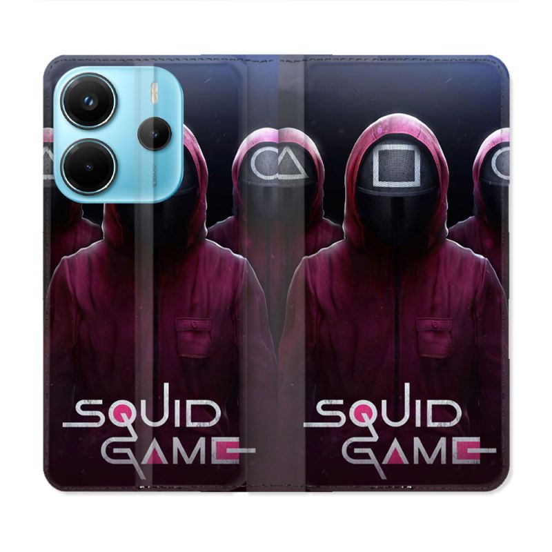 Housse Cuir Portefeuille Pour Xiaomi Redmi Note 14 4G Squid Game