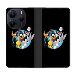 Housse Cuir Portefeuille Pour Xiaomi Redmi Note 14 5G Looney Tunes