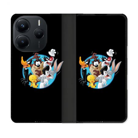 Housse Cuir Portefeuille Pour Xiaomi Redmi Note 14 5G Looney Tunes