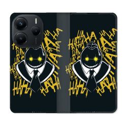 Housse Cuir Portefeuille Pour Xiaomi Redmi Note 14 5G Manga Assassination Classroom Kuro Noir