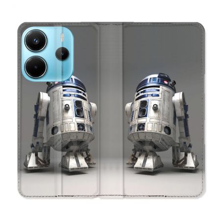 Housse Cuir Portefeuille Pour Xiaomi Redmi Note 14 4G Star Wars - R2D2