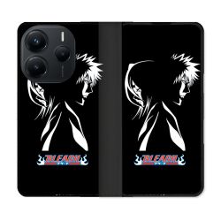 Housse Cuir Portefeuille Pour Xiaomi Redmi Note 14 5G Manga Bleach Duo