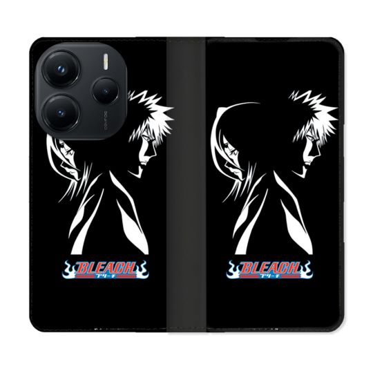 Housse Cuir Portefeuille Pour Xiaomi Redmi Note 14 5G Manga Bleach Duo
