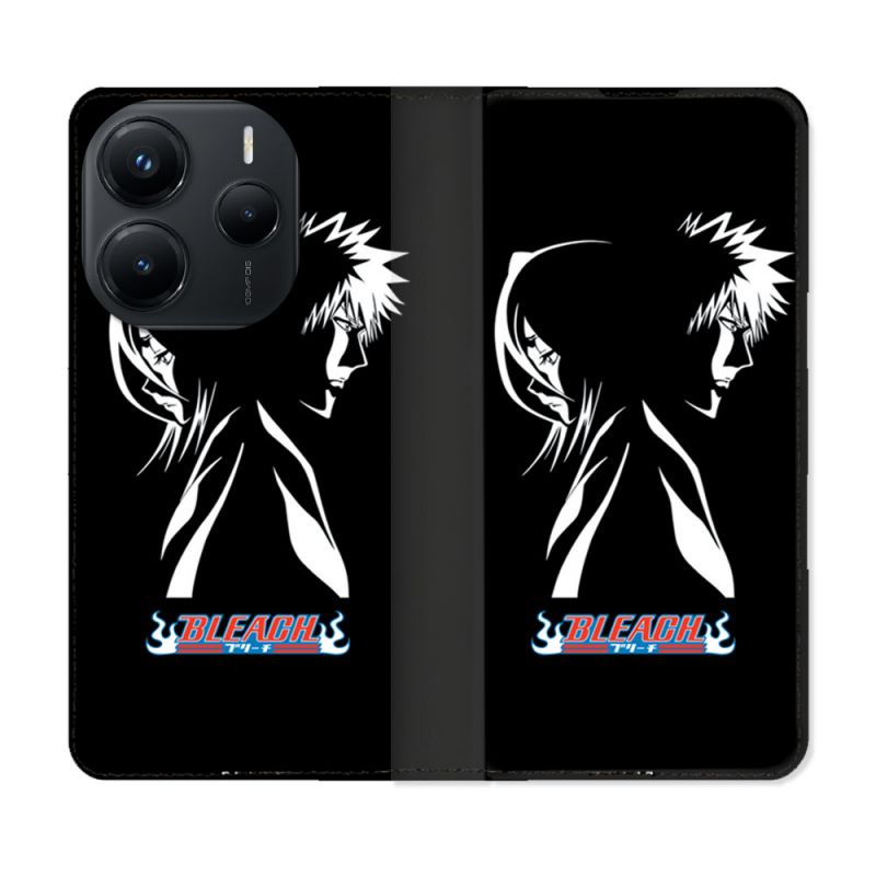 Housse Cuir Portefeuille Pour Xiaomi Redmi Note 14 5G Manga Bleach Duo