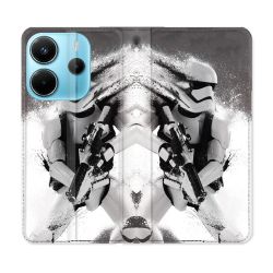 Housse Cuir Portefeuille Pour Xiaomi Redmi Note 14 4G Star Wars - Trooper
