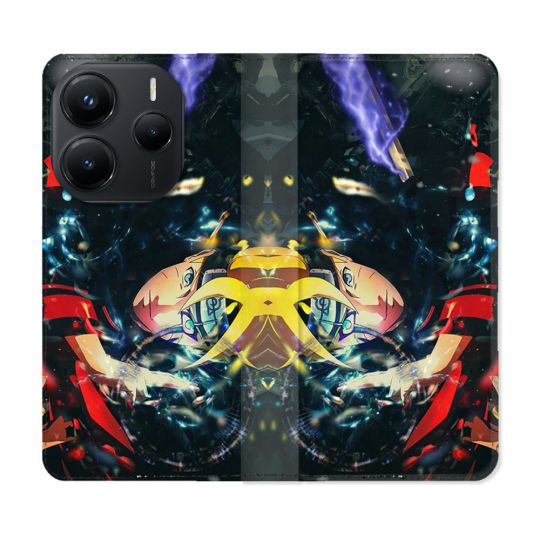 Housse Cuir Portefeuille Pour Xiaomi Redmi Note 14 5G Manga Boruto Eclair