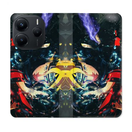 Housse Cuir Portefeuille Pour Xiaomi Redmi Note 14 5G Manga Boruto Eclair