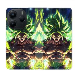 Housse Cuir Portefeuille Pour Xiaomi Redmi Note 14 5G Manga Dragon Ball Broly